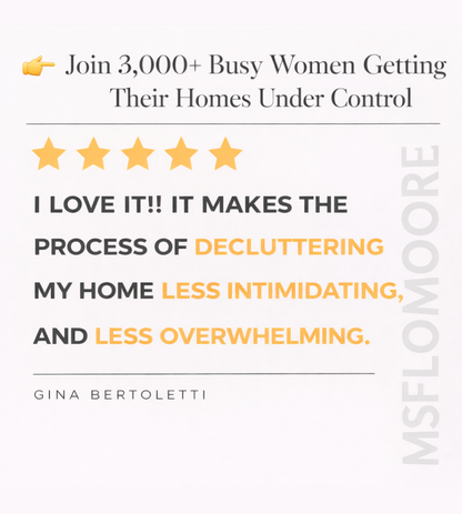 The 15 Minute Declutter Workbook - Digital Download