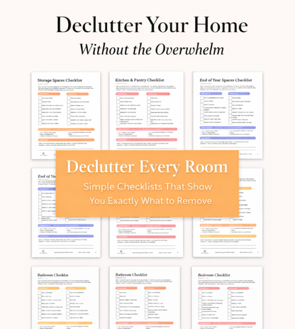 The 15 Minute Declutter Workbook - Digital Download